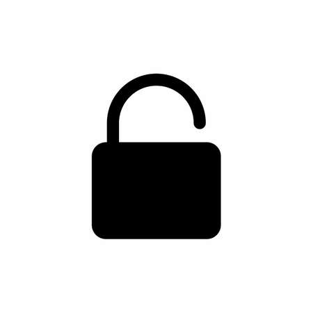 unlock icon and Vector illustration isolated on a white background. Premium quality for mobile apps, user interface, presentation, and website. pixel perfect iconのイラスト素材