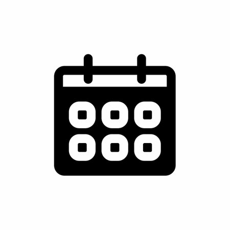 time and date icon and Vector illustration isolated on a white background. Premium quality for mobile apps, user interface, presentation, and website. pixel perfect iconのイラスト素材