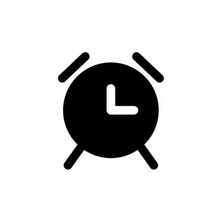 clock icon and Vector illustration isolated on a white background. Premium quality for mobile apps, user interface, presentation, and website. pixel perfect iconのイラスト素材