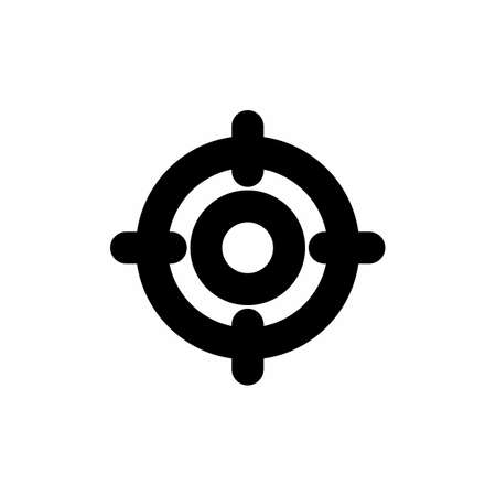 target icon and Vector illustration isolated on a white background. Premium quality for mobile apps, user interface, presentation, and website. pixel perfect iconのイラスト素材