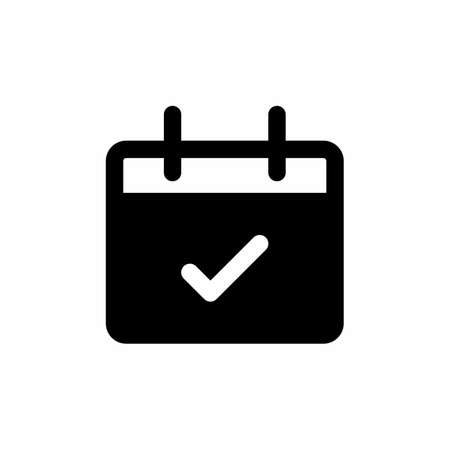 schedule icon and Vector illustration isolated on a white background. Premium quality for mobile apps, user interface, presentation, and website. pixel perfect iconのイラスト素材