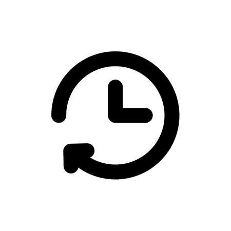 history icon and Vector illustration isolated on a white background. Premium quality for mobile apps, user interface, presentation, and website. pixel perfect iconのイラスト素材