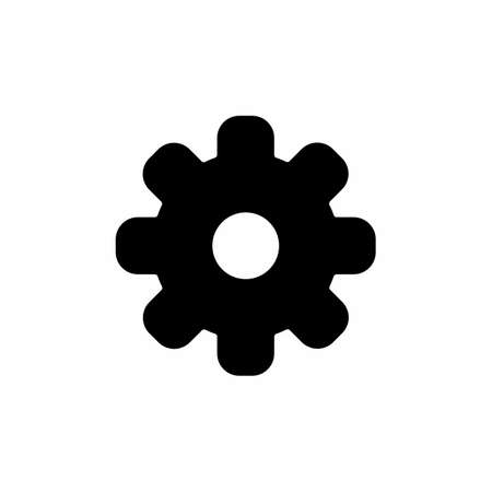 gear icon and Vector illustration isolated on a white background. Premium quality for mobile apps, user interface, presentation, and website. pixel perfect iconのイラスト素材