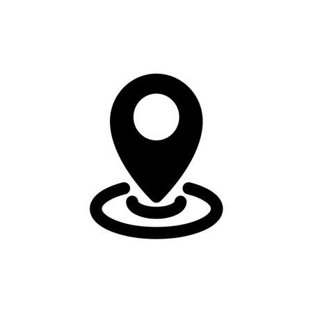 location icon and Vector illustration isolated on a white background. Premium quality for mobile apps, user interface, presentation, and website. pixel perfect iconのイラスト素材