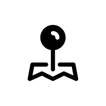 pin location icon and Vector illustration isolated on a white background. Premium quality for mobile apps, user interface, presentation, and website. pixel perfect iconのイラスト素材