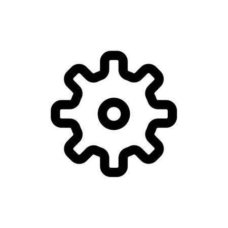 gear icon and Vector illustration isolated on a white background. Premium quality for mobile apps, user interface, presentation, and website. pixel perfect iconのイラスト素材