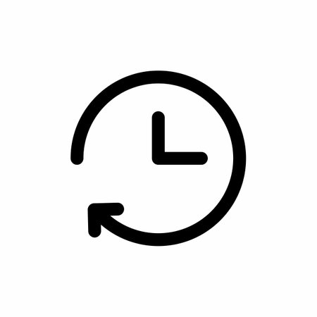 history icon and  Vector illustration isolated on a white background. Premium quality for mobile apps, user interface, presentation, and website. pixel perfect iconのイラスト素材