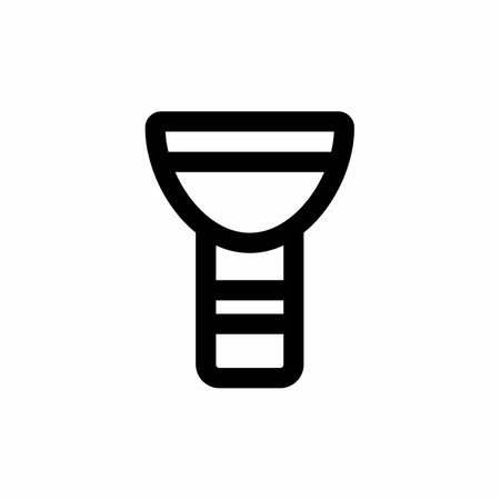 flashlight icon and Vector illustration isolated on a white background. Premium quality for mobile apps, user interface, presentation, and website. pixel perfect iconのイラスト素材