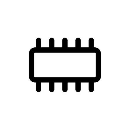 chip icon and Vector illustration isolated on a white background. Premium quality for mobile apps, user interface, presentation, and website. pixel perfect iconのイラスト素材