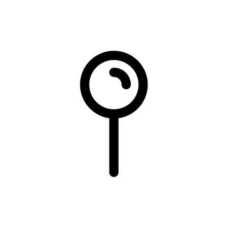 pin location icon and Vector illustration isolated on a white background. Premium quality for mobile apps, user interface, presentation, and website. pixel perfect iconのイラスト素材