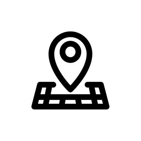 location icon and Vector illustration isolated on a white background. Premium quality for mobile apps, user interface, presentation, and website. pixel perfect iconのイラスト素材
