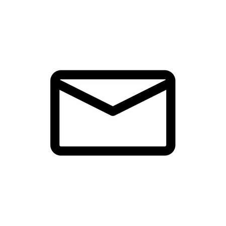 email icon and Vector illustration isolated on a white background. Premium quality for mobile apps, user interface, presentation, and website. pixel perfect iconのイラスト素材
