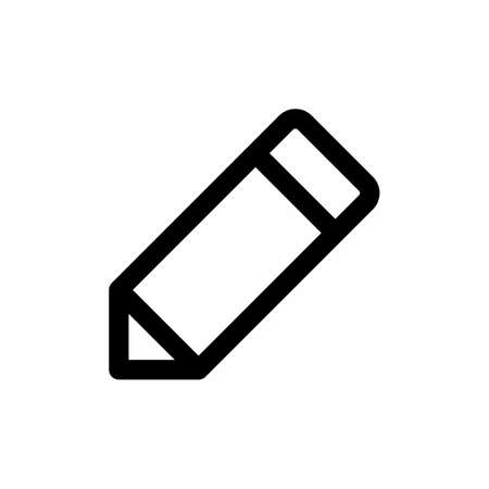 pencil icon and Vector illustration isolated on a white background. Premium quality for mobile apps, user interface, presentation, and website. pixel perfect iconのイラスト素材