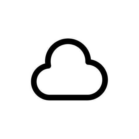 cloud icon and Vector illustration isolated on a white background. Premium quality for mobile apps, user interface, presentation, and website. pixel perfect iconのイラスト素材