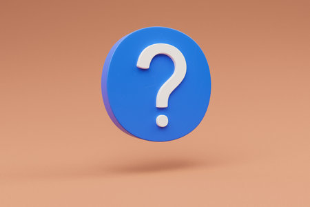 floating web icon symbol question mark on colorfull background; https domain secure encryption concept; 3d illustrationの写真素材