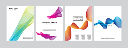 Covers with geometric line shapes. Applicable for Banners, Placards, Posters, Flyers and Banner Designs template.のイラスト素材