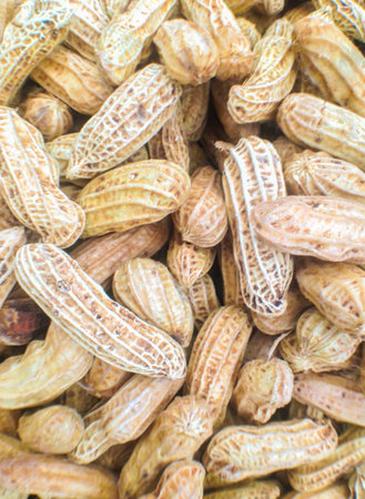 Close up of boil peanut