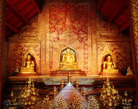 Ancient buddha image in thailand luong pho singhaの素材