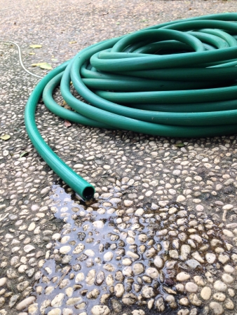 Rubber tube in gardenの素材