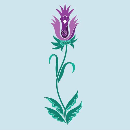 pattern fabric flowerのイラスト素材