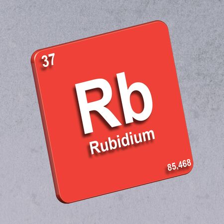 Rubidium-Nitrogen-elements-from-the-periodic-tableの写真素材