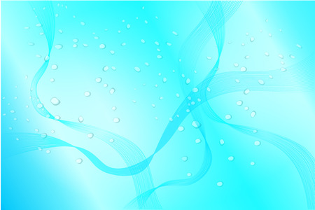 Background with drops in blue styleの写真素材