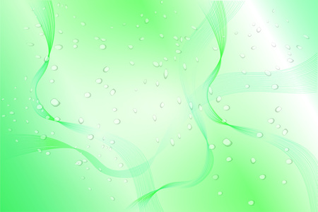 Background with drops in green styleのイラスト素材