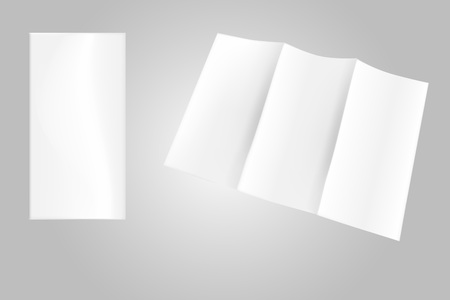 Blank brochure template Vector illustration in black and whiteのイラスト素材