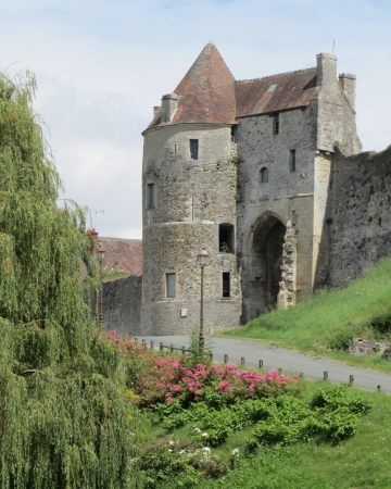 La Porte des Cordeliers, a beautiful medieval gate house, found in Falaise, Normandy, France のeditorial素材
