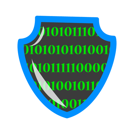 Digital data protection and privacy concept banner for website. Access to information on computer. Lock on the screen. Private access to the website. Security control.のイラスト素材