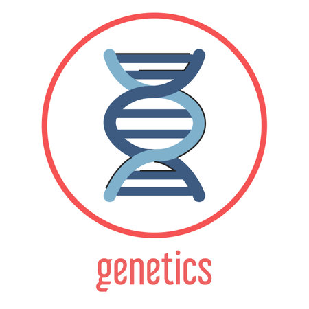 DNA vector isolated. Genetics diagnosis concept, simple DNA structure. Concept of medicine and science.のイラスト素材