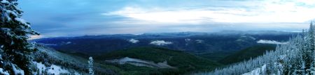 A panoramic picture of mountains in Colorado.の写真素材