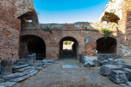 Pozzuoli, Naples, Italy. 20 August 2019. The Flavian Amphitheater is one of two Roman amphitheaters still in existence today.のeditorial素材