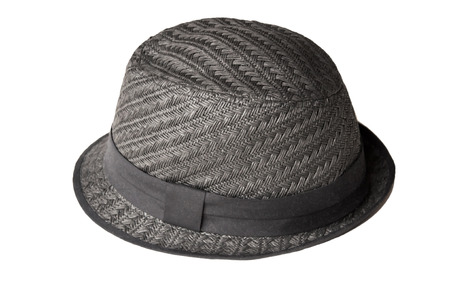 the isolated Black hat from the sideの写真素材