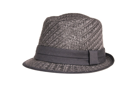 isolated Black hat from the left sideの写真素材