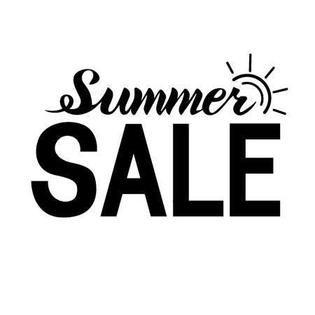 Summer sale lettering banner.のイラスト素材