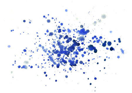 Abstract background, blue watercolor drops, grunge vector designのイラスト素材