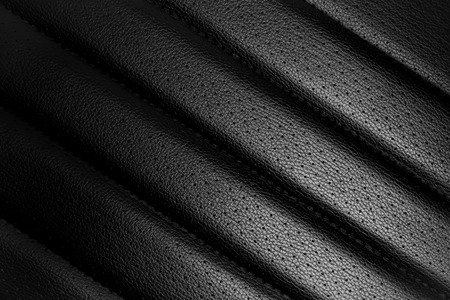 Black leather textureの写真素材