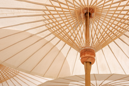 Antique umbrella design from northern thailandの写真素材