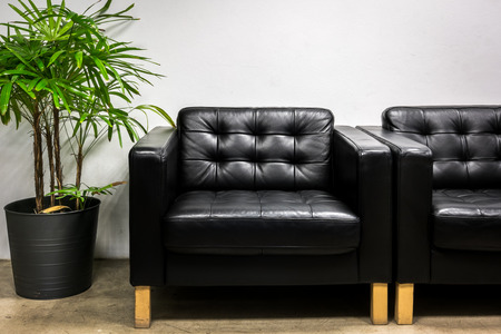 Sofa in officeの写真素材