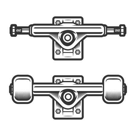 Vintage skateboard wheels concept