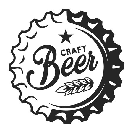 illustration Vintage beer capのイラスト素材