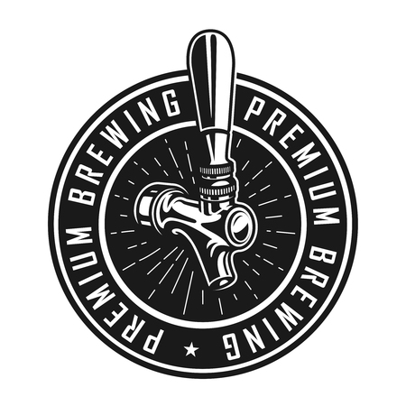 Vintage premium brewery labelのイラスト素材