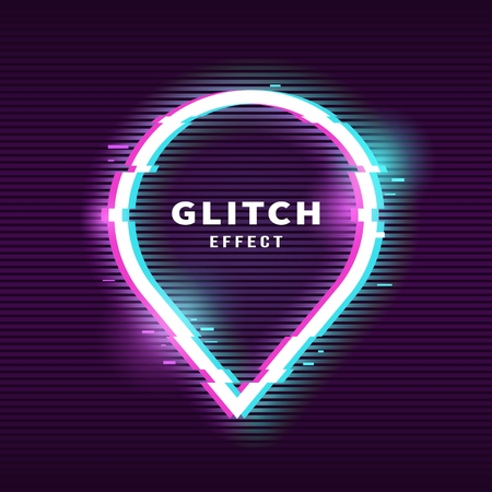 Glitch effect for frameのイラスト素材