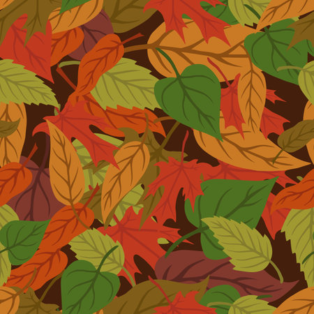 Foliage vintage seamless patternのイラスト素材