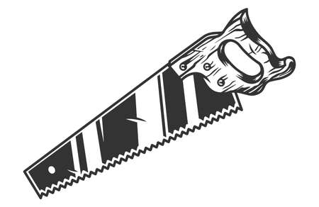 Saw with wooden handleのイラスト素材