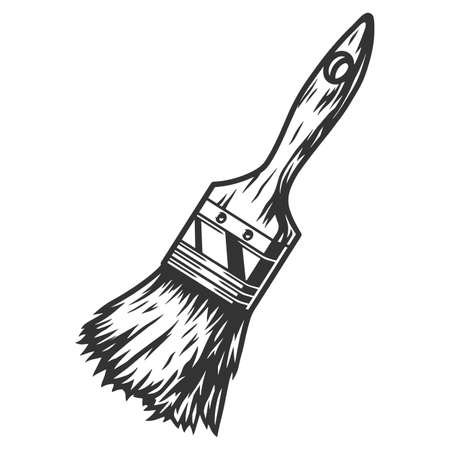 Paint brush tool templateのイラスト素材
