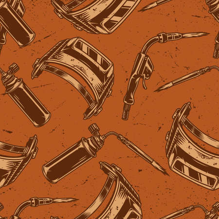 Welding seamless patternのイラスト素材
