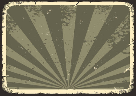 Dark vintage sunbursts background with scrapesのイラスト素材