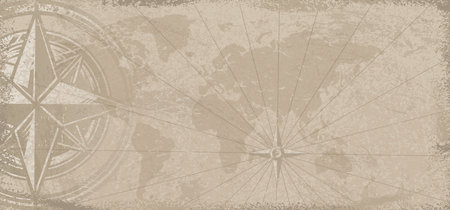 Ancient map vintage background colorfulのイラスト素材